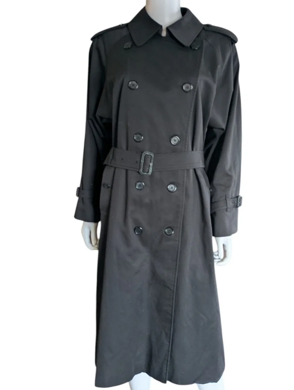 Burberry Classic Check Lined Jacket in Black & Beige, Black and Red Lining - Picture 5 of 15